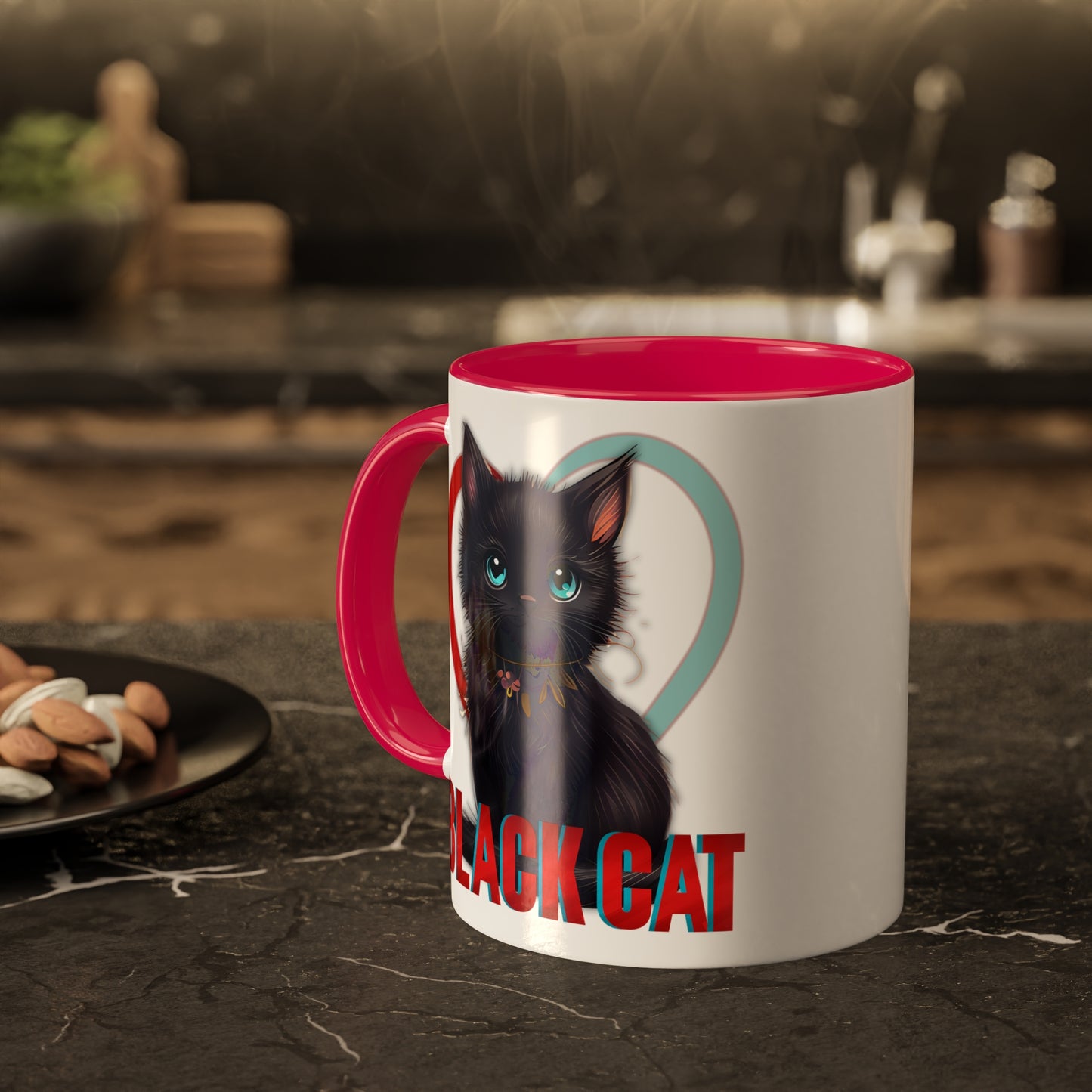 Colorful Mug - Black Cat